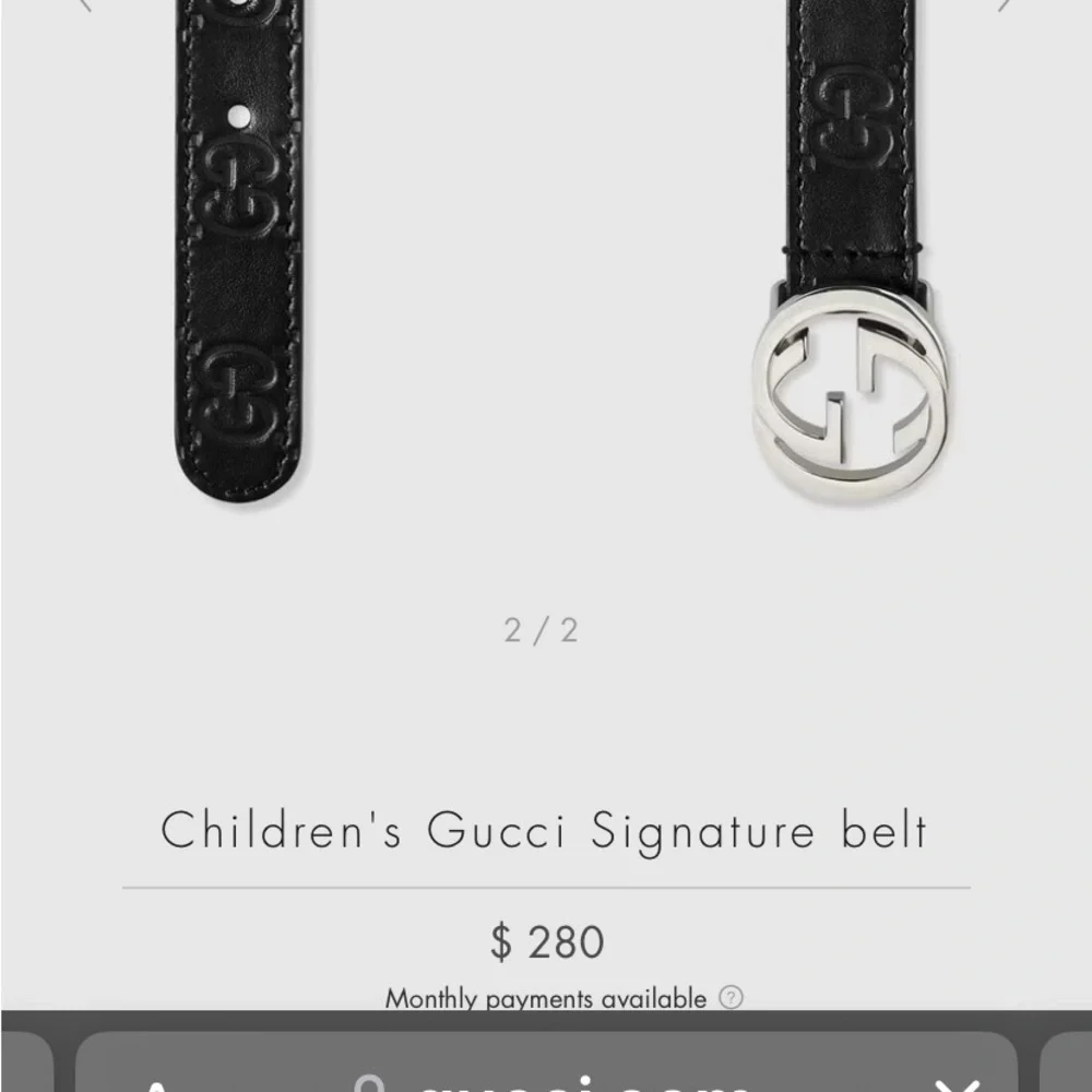 Gucci signature belt